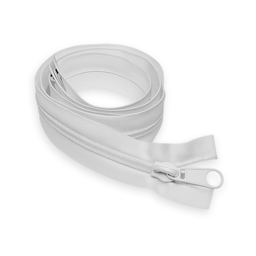 Cerniera spirale bianca