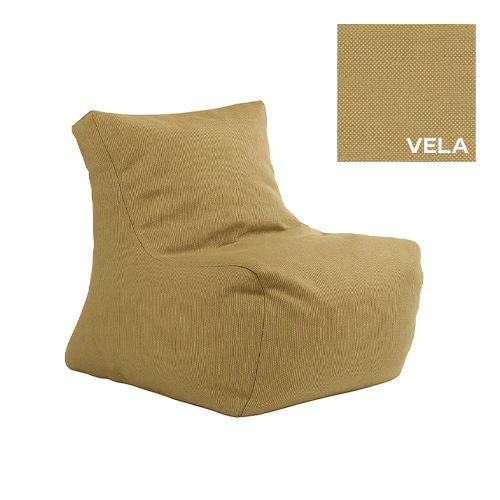 Pouf Cocoon (XL) - Materiale Vela - 80 x 80 x  h 75 cm (altezza seduta 40 cm)