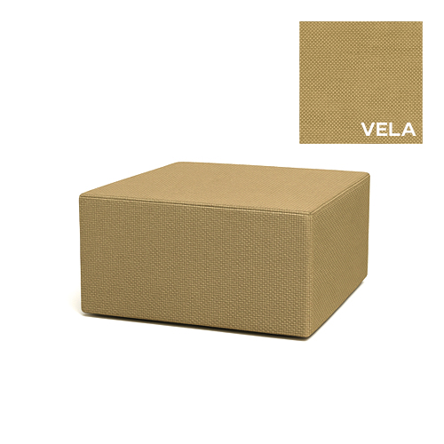 Pouf Hard cube (XL) - Materiale Vela - 90 x h 43 cm