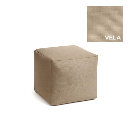 Pouf Soft Cube (S) - Materiale Vela - 50 x h 45 cm