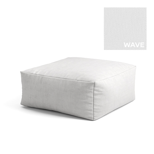 Pouf Soft Cube (XL) - Materiale Wave - 90 x h 45 cm